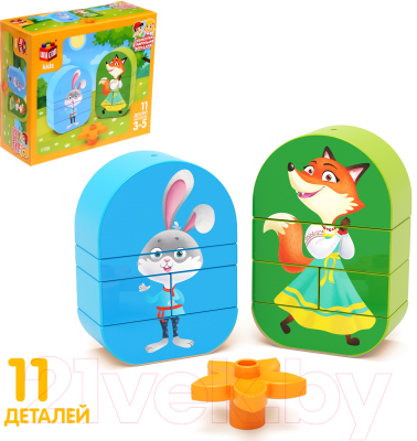 Конструктор Unicon Лиса и зайчик / 9826971