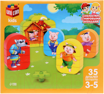 Конструктор Unicon Три поросенка / 9826972
