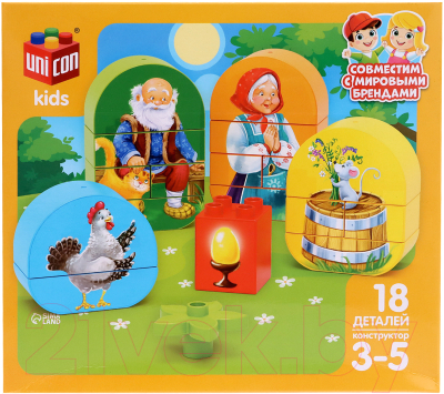 Конструктор Unicon Курочка ряба / 9826969