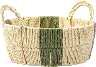 Корзина Tkano Ethnic Bodhran Nature / TK24-ST-BA0022 - фото