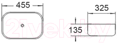 Умывальник Mexen Rita MEX-21084501