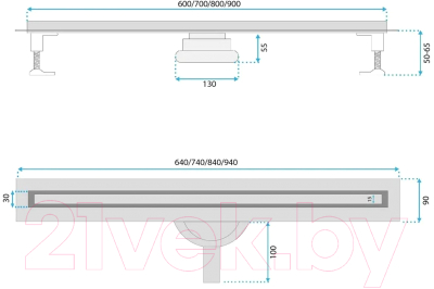 Трап для душа REA Neox Slim Pro / REA-G2714