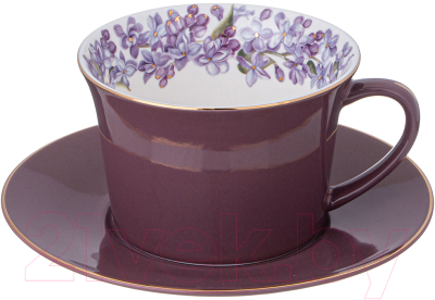 Чашка с блюдцем Lefard Lilac / 760-801 - фото