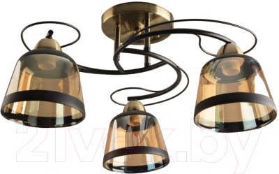 Потолочный светильник Mirastyle BL-7605/3 AB+BK - фото
