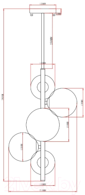 Люстра Moderli Molly / V10795-5P