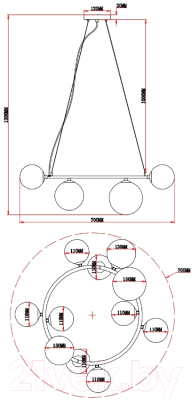 Люстра Moderli Renny / V10797-11P