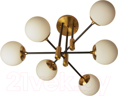 Потолочный светильник Mirastyle BL-8316/6 COPPER+BK - фото