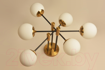 Потолочный светильник Mirastyle BL-8316/6 COPPER+BK