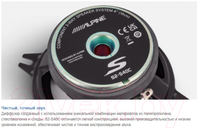 Компонентная АС Alpine S2-S40C