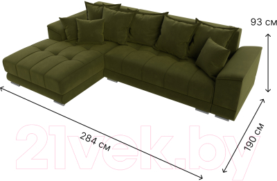 Диван угловой Лига Диванов НордСтар левый / 121114L