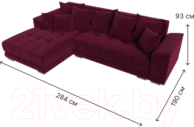 Диван угловой Лига Диванов НордСтар левый / 121118L