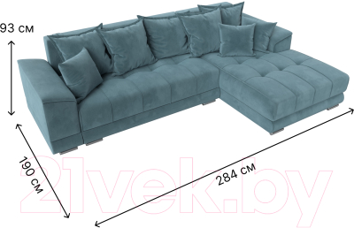 Диван угловой Лига Диванов НордСтар правый / 121106