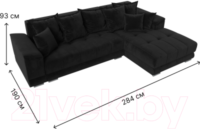 Диван угловой Лига Диванов НордСтар правый / 121112