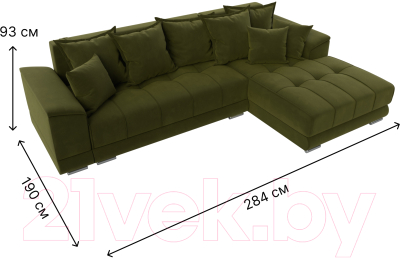 Диван угловой Лига Диванов НордСтар правый / 121114