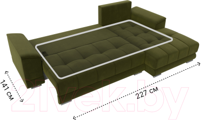Диван угловой Лига Диванов НордСтар правый / 121114