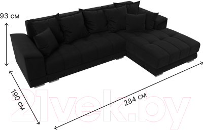 Диван угловой Лига Диванов НордСтар правый / 121117