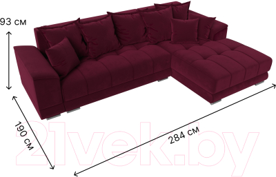 Диван угловой Лига Диванов НордСтар правый / 121118