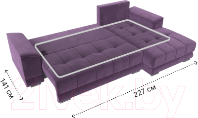 Диван угловой Лига Диванов НордСтар правый / 121120