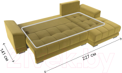 Диван угловой Лига Диванов НордСтар правый / 121121