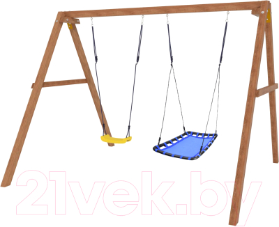 Качели National Tree Company Лодка с голубым гнездом / Р911-32 - фото