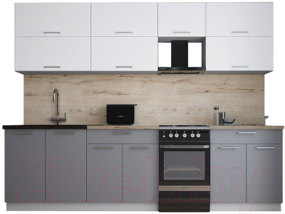 Кухонный гарнитур Интерлиния Мила Gloss 50-27 - фото