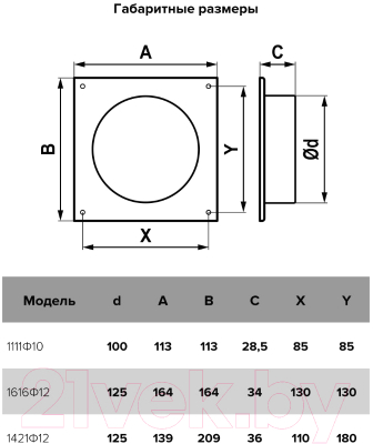Фланец воздуховода ERA 1111Ф10