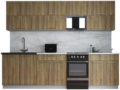 Кухонный гарнитур Интерлиния Мила Gloss 50-27 - фото