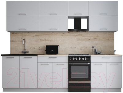 Кухонный гарнитур Интерлиния Мила Gloss 50-27 - фото