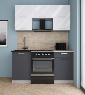 Кухонный гарнитур Интерлиния Мила Gloss 60-16