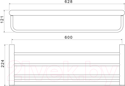 Полка для полотенца Aquatek Лира AQ4415CR