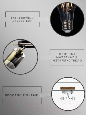 Люстра Aitin-Pro НПБ 02-3x60-101 / N5282/3