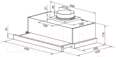 Вытяжка телескопическая Zigmund & Shtain K 017.6 B