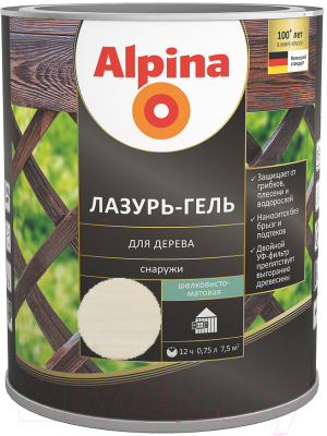 Защитно-декоративный состав Alpina Лазурь-гель - фото