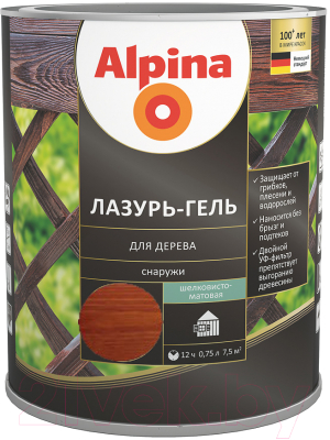 Защитно-декоративный состав Alpina Лазурь-гель - фото