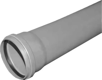 Труба внутренней канализации Valfex Optima 110 раструбом 1.5м / 211100150 - фото