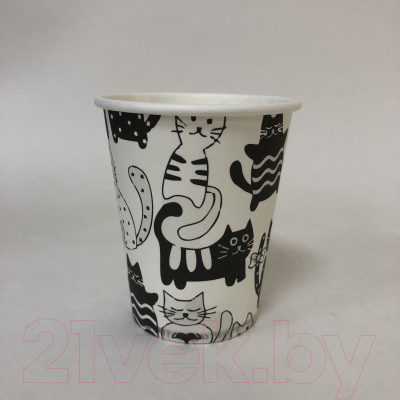 Набор бумажных стаканов Gecko Двухслойный 350мл