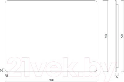 Зеркало Roxen Simon 510205-90AFGM