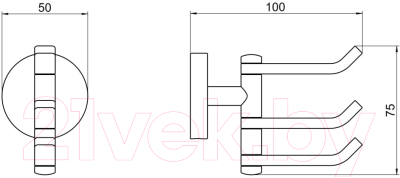 Крючок для ванной Aquatek Бетта AQ4632MB