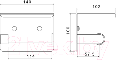 Держатель для туалетной бумаги Aquatek Европа AQ4939CR