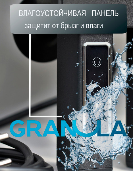 Полотенцесушитель электрический GRANULA Классик 4 перекладины 50x60 D32 с полкой