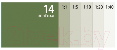 Колеровочная краска Solex Зеленая