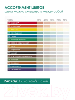 Колеровочная краска Solex Изумрудно-зеленая