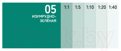 Колеровочная краска Solex Изумрудно-зеленая