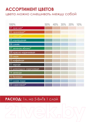 Колеровочная краска Solex Красная