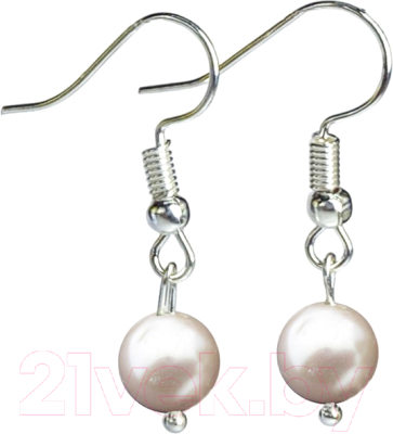 Серьги Wolves Элитный Жемчуг 8мм 40923 №1 - фото