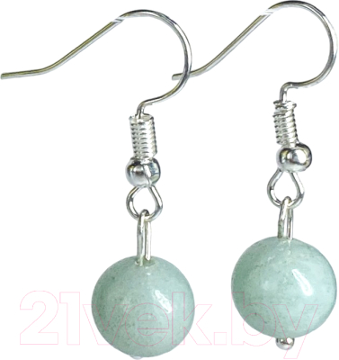 Серьги Wolves Элитный Амазонит 40930 №2 - фото