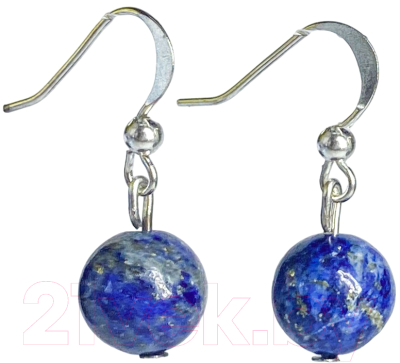 Серьги Wolves Элитный Лазурит 40949 №1 - фото