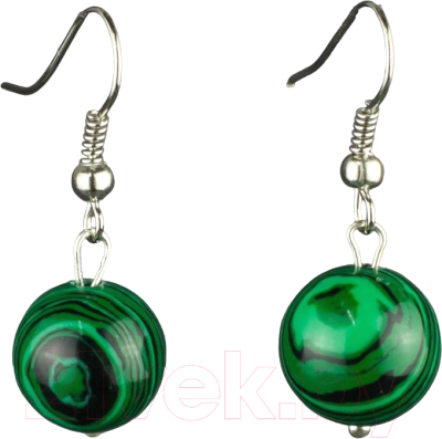 Серьги Wolves Элитный Малахит 40958 №2 - фото
