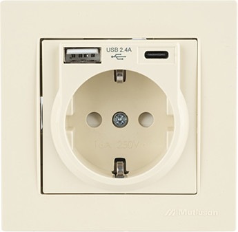Розетка Mutlusan Rita 2220-629-0202 - фото