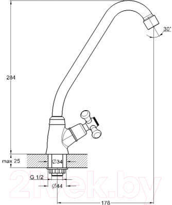 Кран на одну воду Econoce EC0430